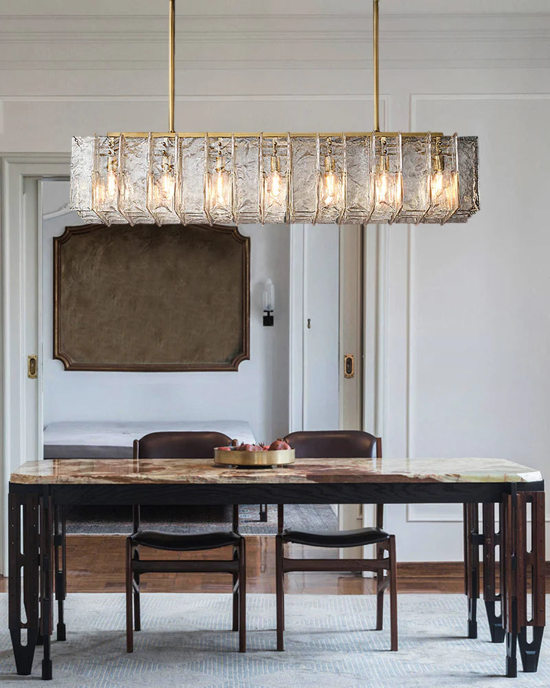 Lattice Rectangular Chandelier
