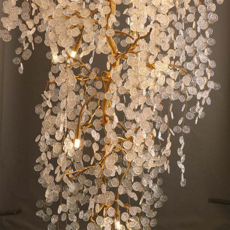 Long Vine Staircase Chandelier 78.7" 110"