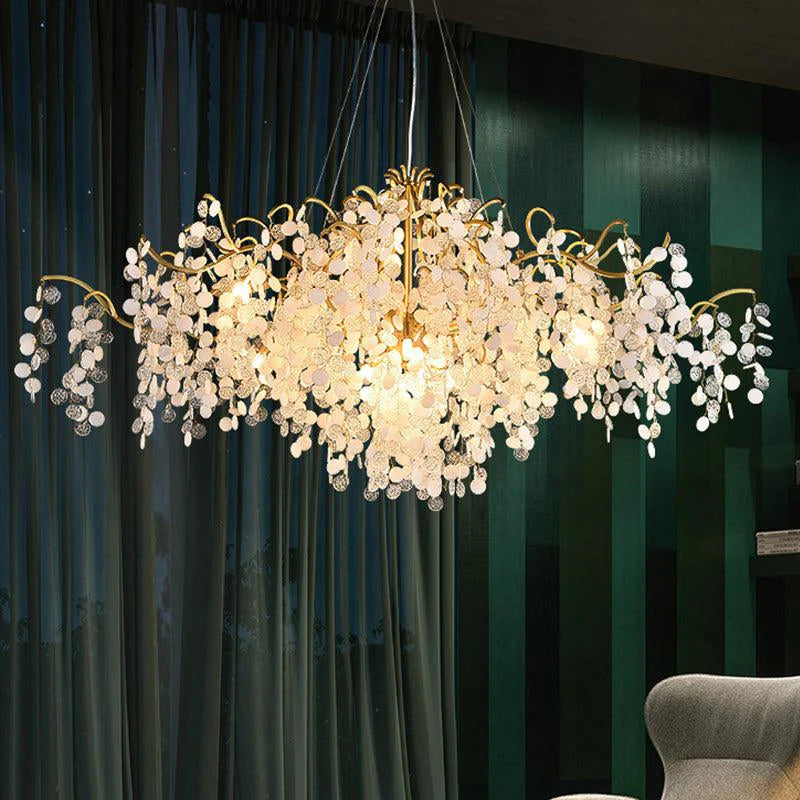 American Creative Modern Branch Chandelier Oval