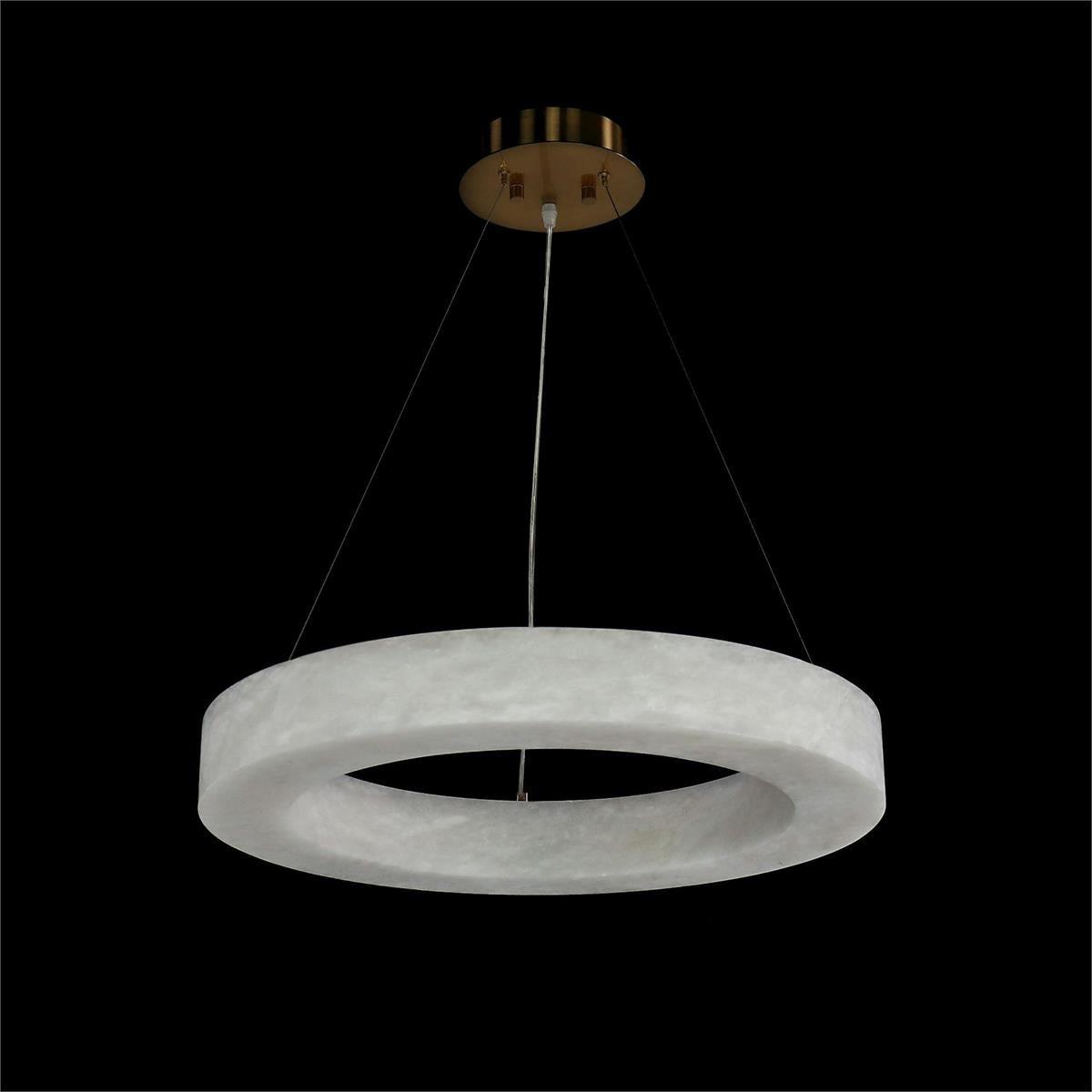 Alabaster Halo Pendant, Small