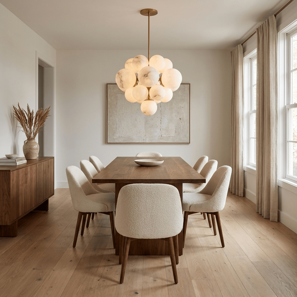 Aurelia Alabaster Cluster Chandelier