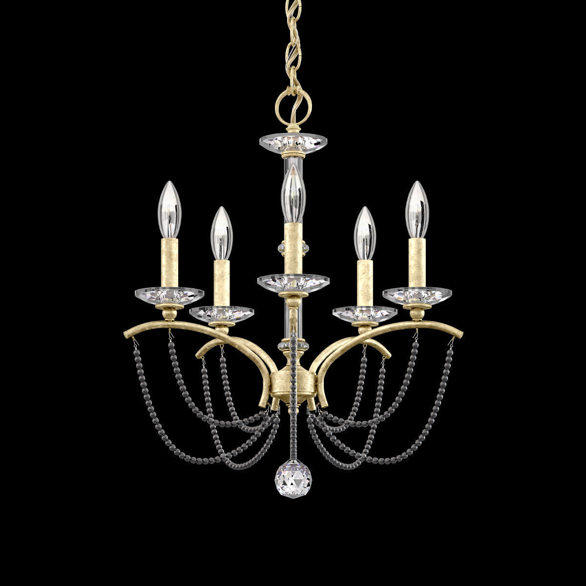 Priscilla Crystal Candlestick Chandelier 18"