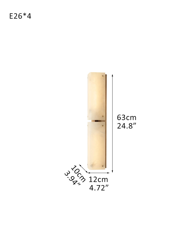 Reynard Alabaster Grand Wall Sconce Light Fixture 13"H 25"H