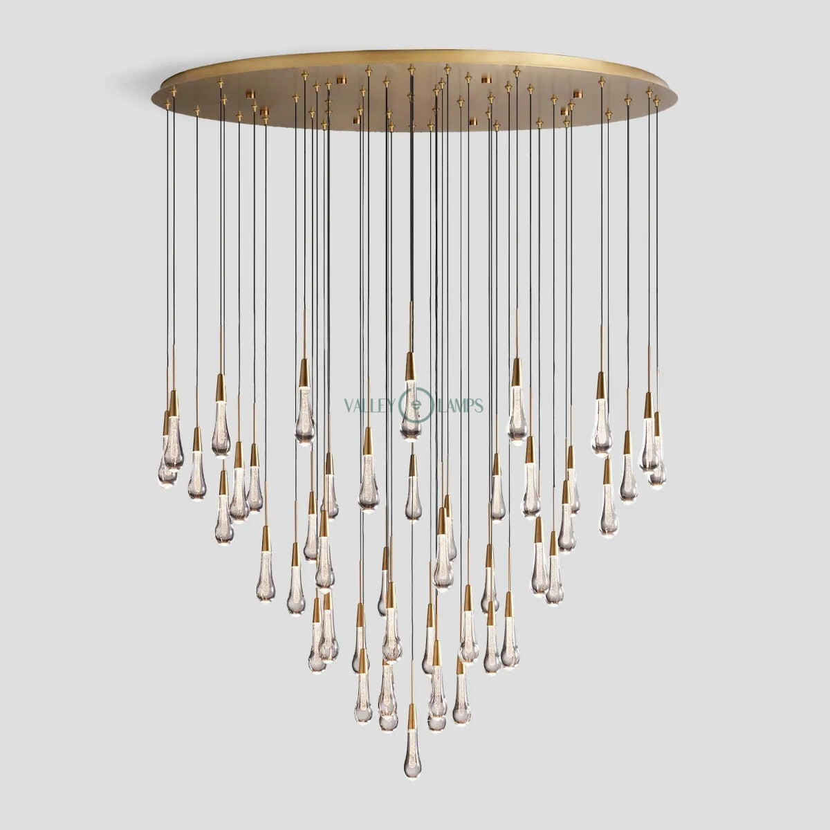 Raindrop ROUND CHANDELIER 58'' for living room/ bedroom