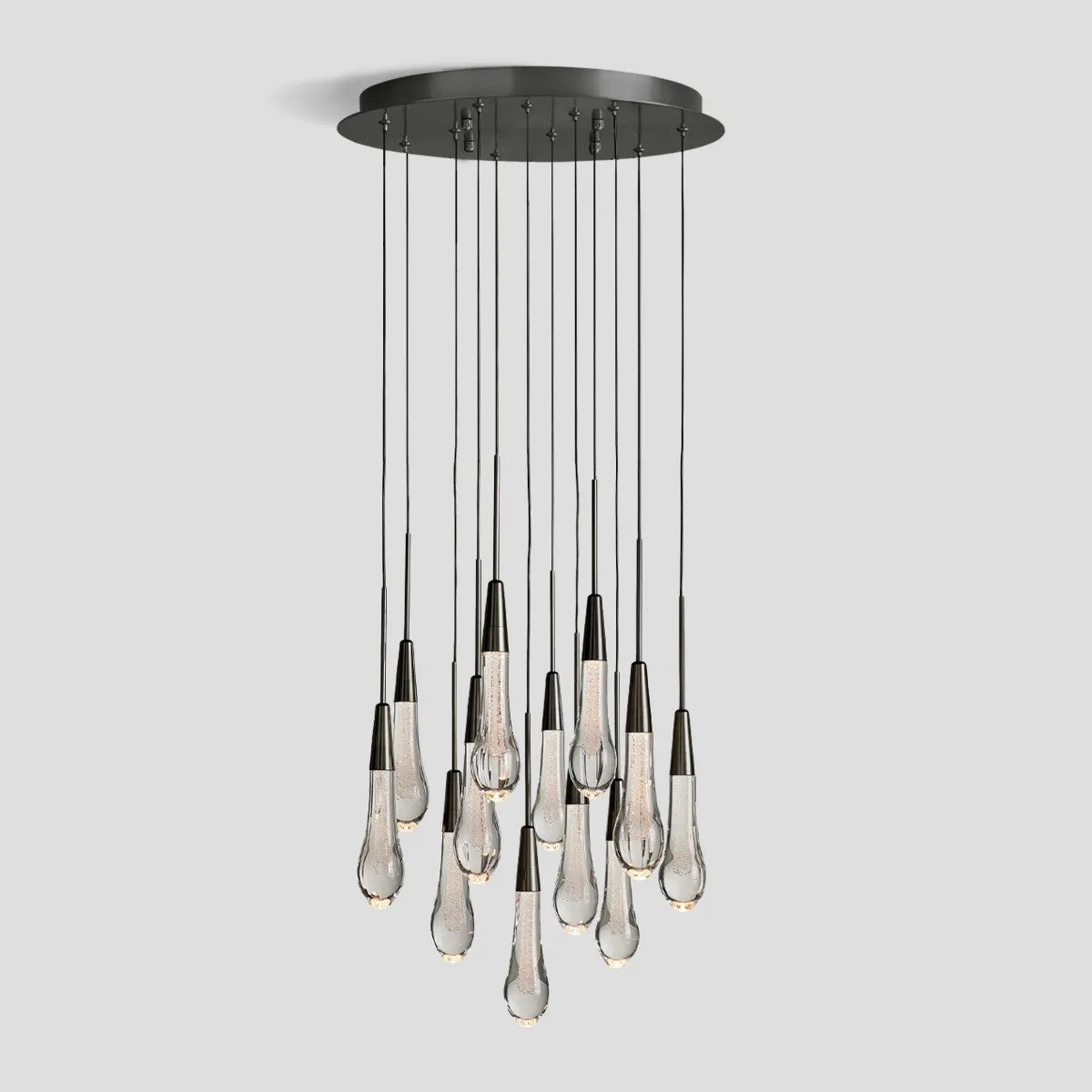 Raindrop Round Chandelier 17'' for living room/ bedroom/foyer entryway