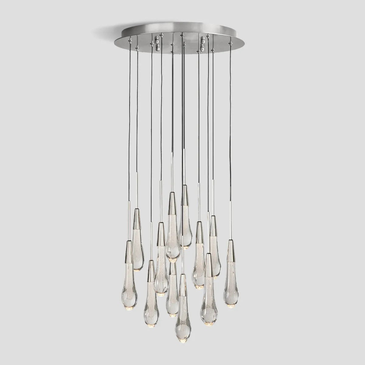 Soltaire Round Chandelier 17'' for living room/ bedroom/foyer entryway