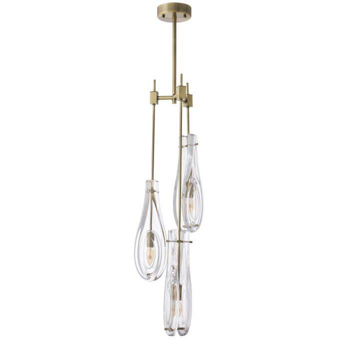 Bellano Modern Brass Chandelier S/L - Brass/Bronze