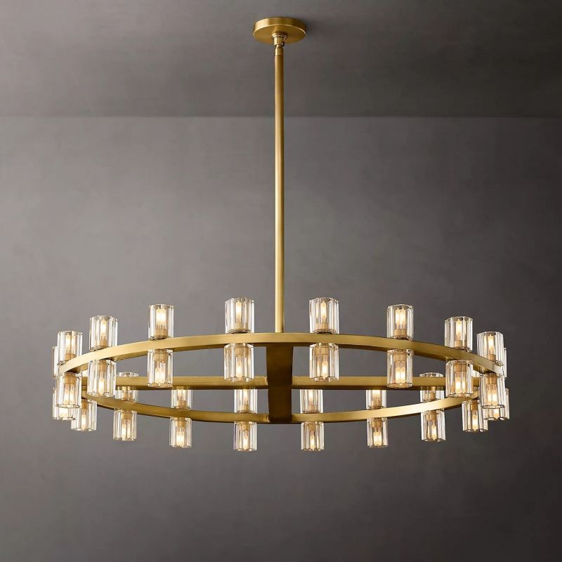 Beliy Crystal Shades Round Chandelier 36" chandeliers for dining room,chandeliers for stairways,chandeliers for foyer,chandeliers for bedrooms,chandeliers for kitchen,chandeliers for living room Rbrights