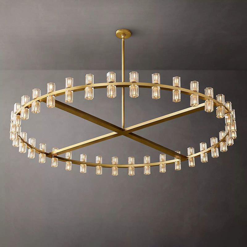 Beliy Crystal Shades Round Chandelier 60" chandeliers for dining room,chandeliers for stairways,chandeliers for foyer,chandeliers for bedrooms,chandeliers for kitchen,chandeliers for living room Rbrights