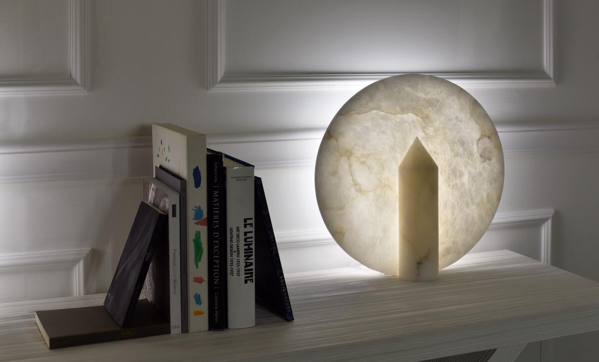 Clyde Alabaster Table Lamp