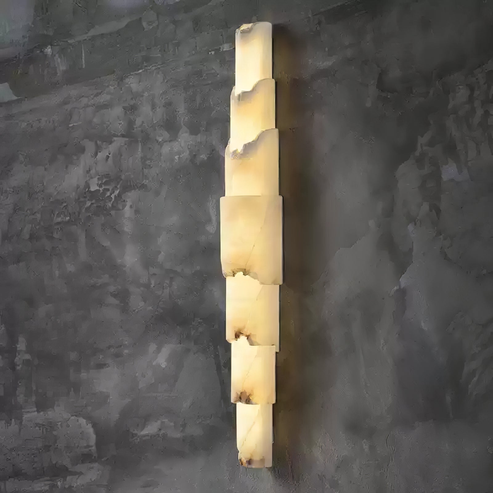 Cascading Alabaster Wall Sconce