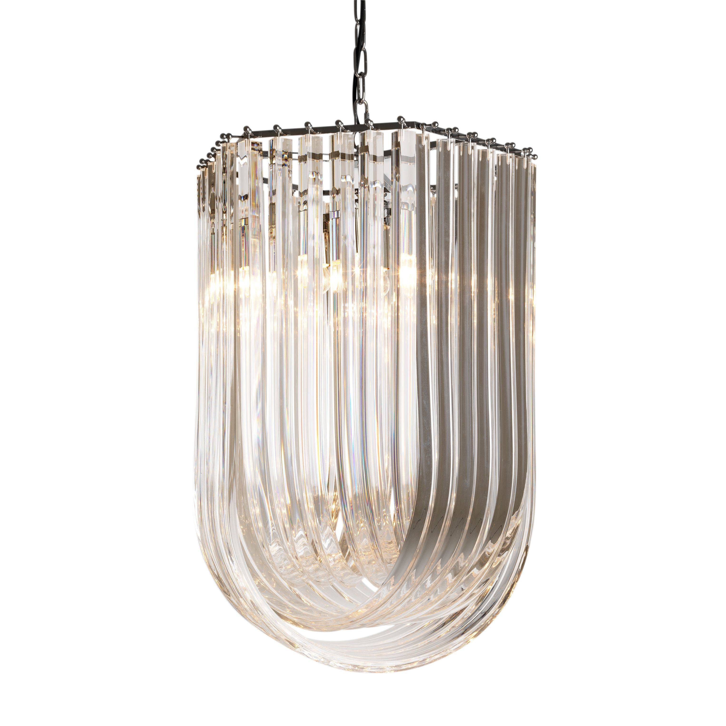 Caserta Modern Chandelier - Nickel