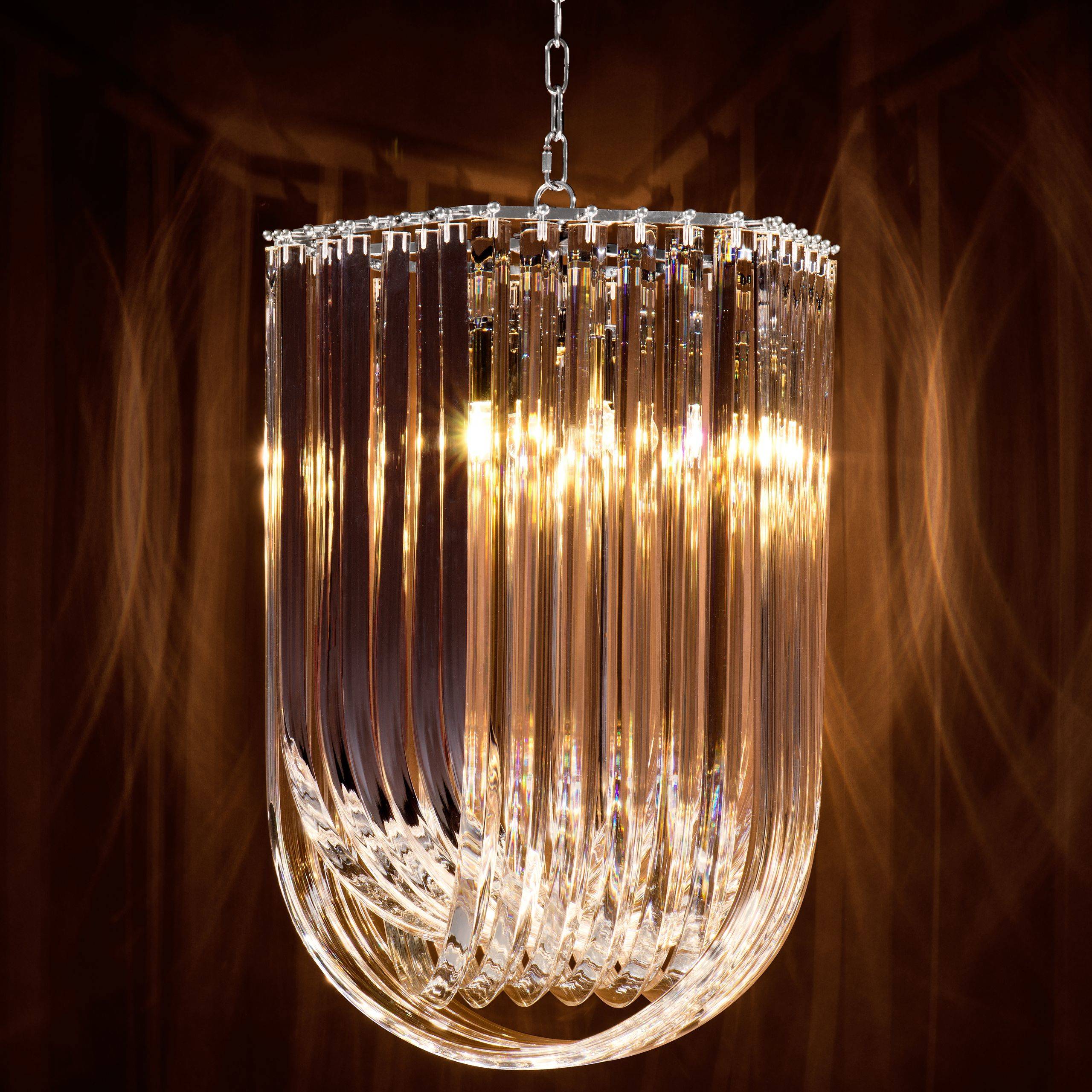 Caserta Modern Chandelier - Nickel