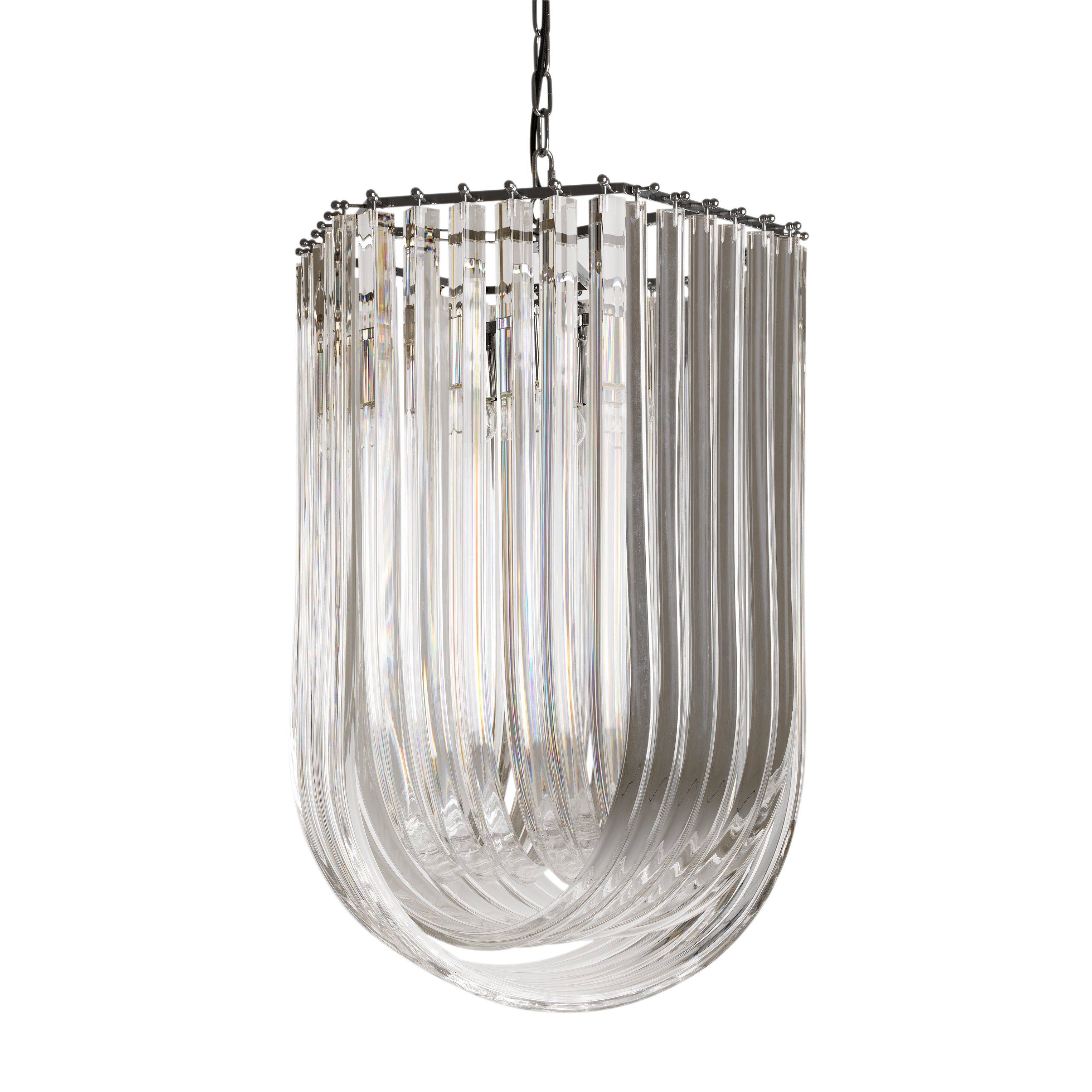 Caserta Modern Chandelier - Nickel