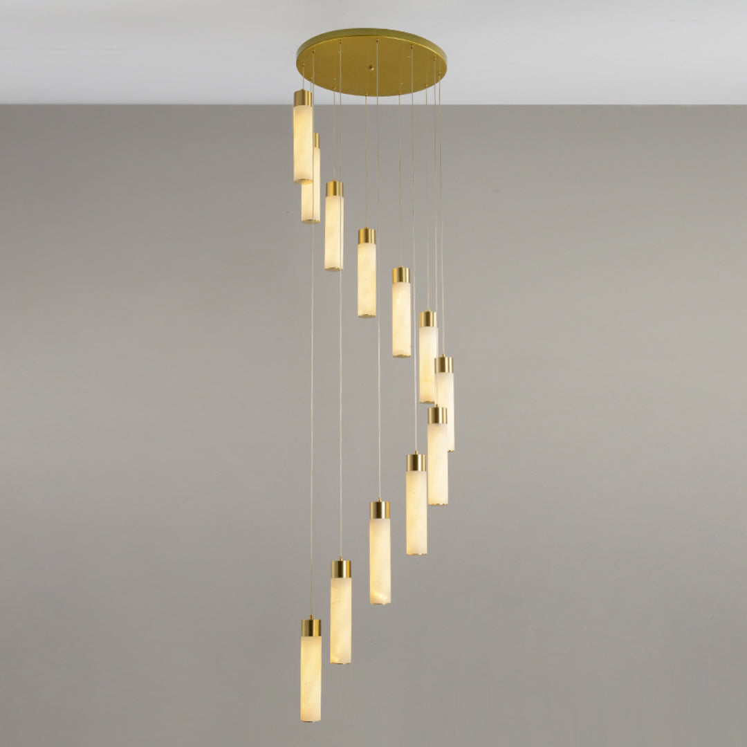 Celestial Alabaster Cascade Chandelier