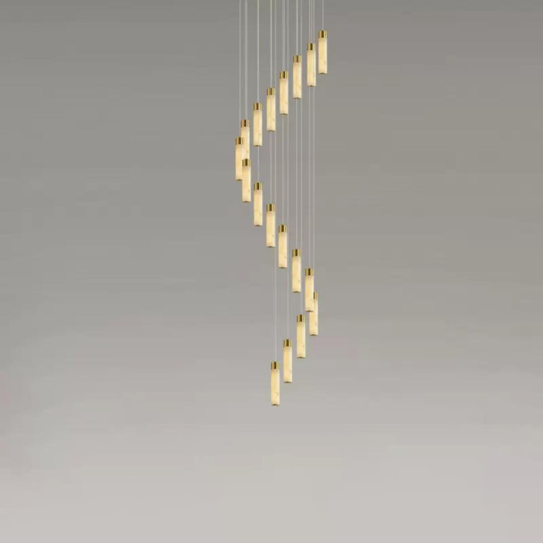 Celestial Alabaster Cascade Chandelier