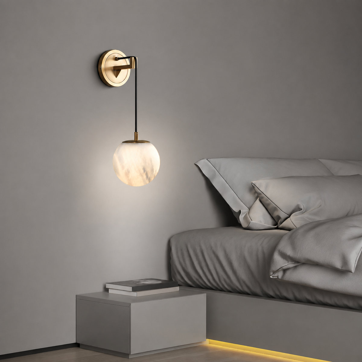 Wall Pendant  Spanish Alabaster Mid-Century Modern