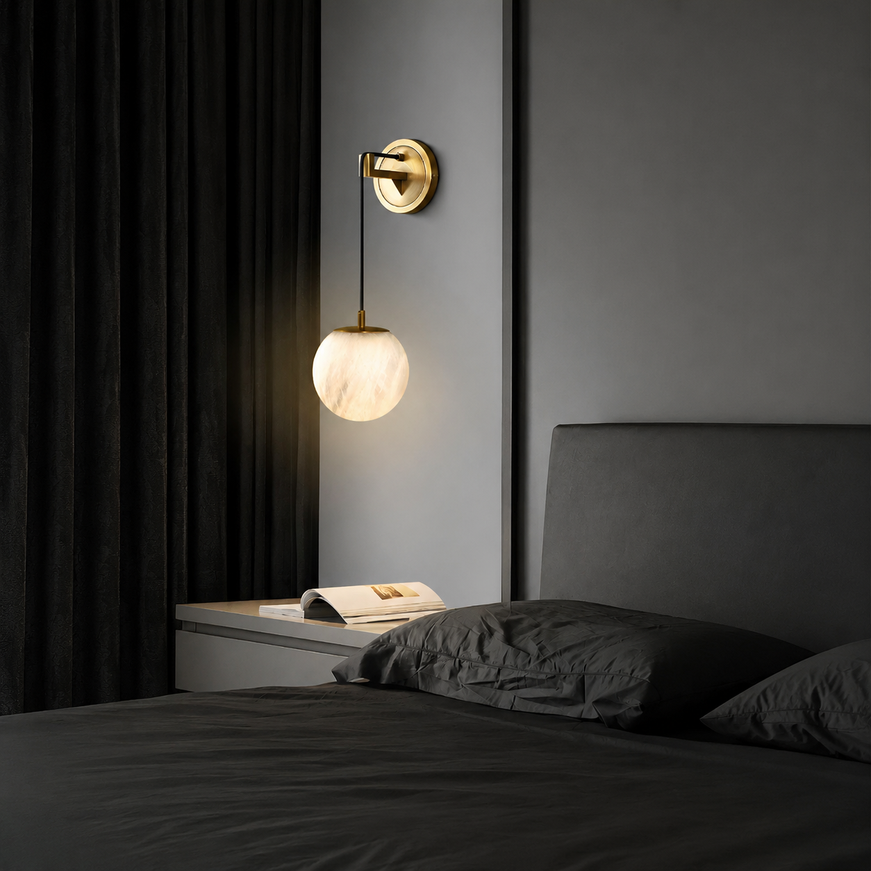 Wall Pendant  Spanish Alabaster Mid-Century Modern