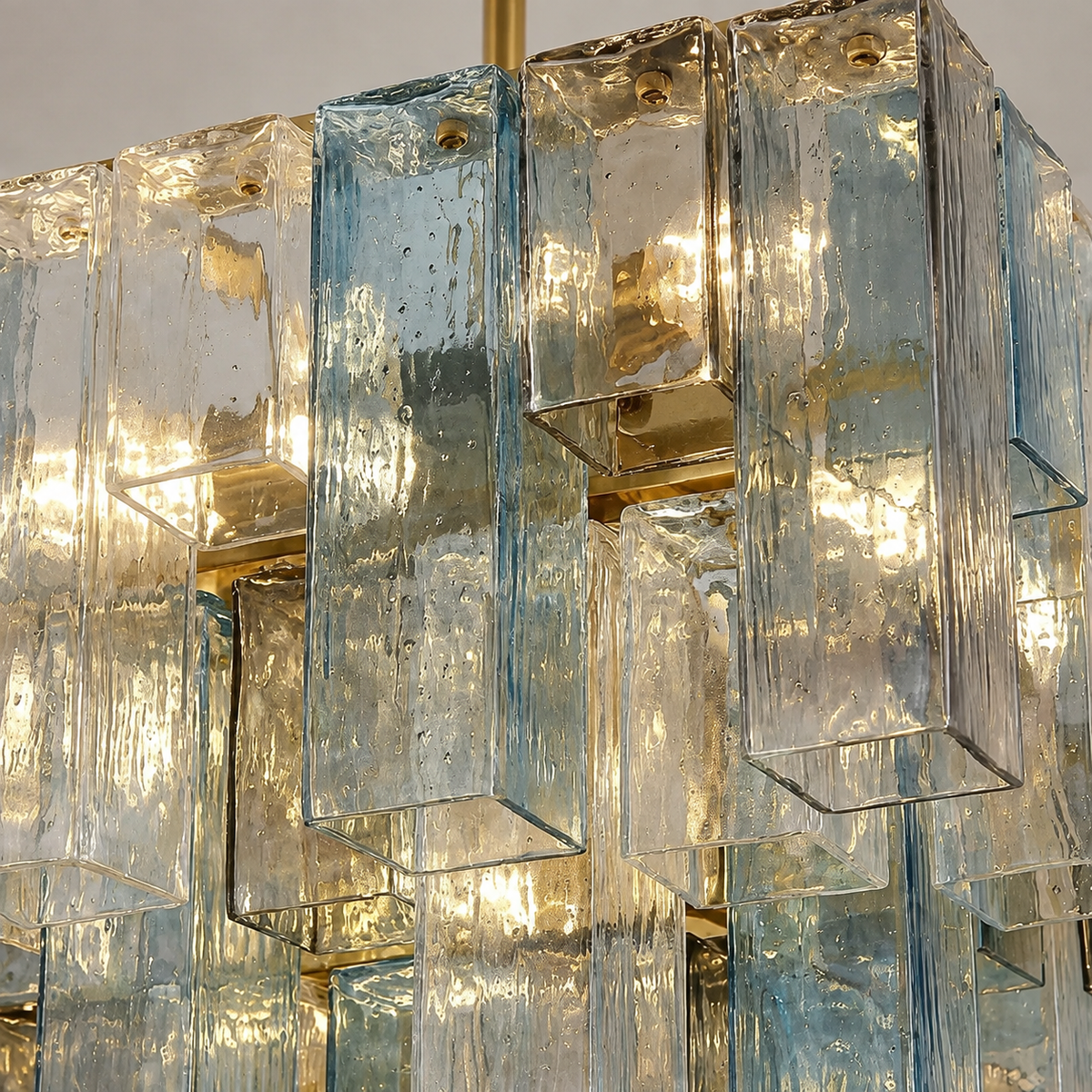 Chromatic Vault Chandelier  Artisan Murano Style