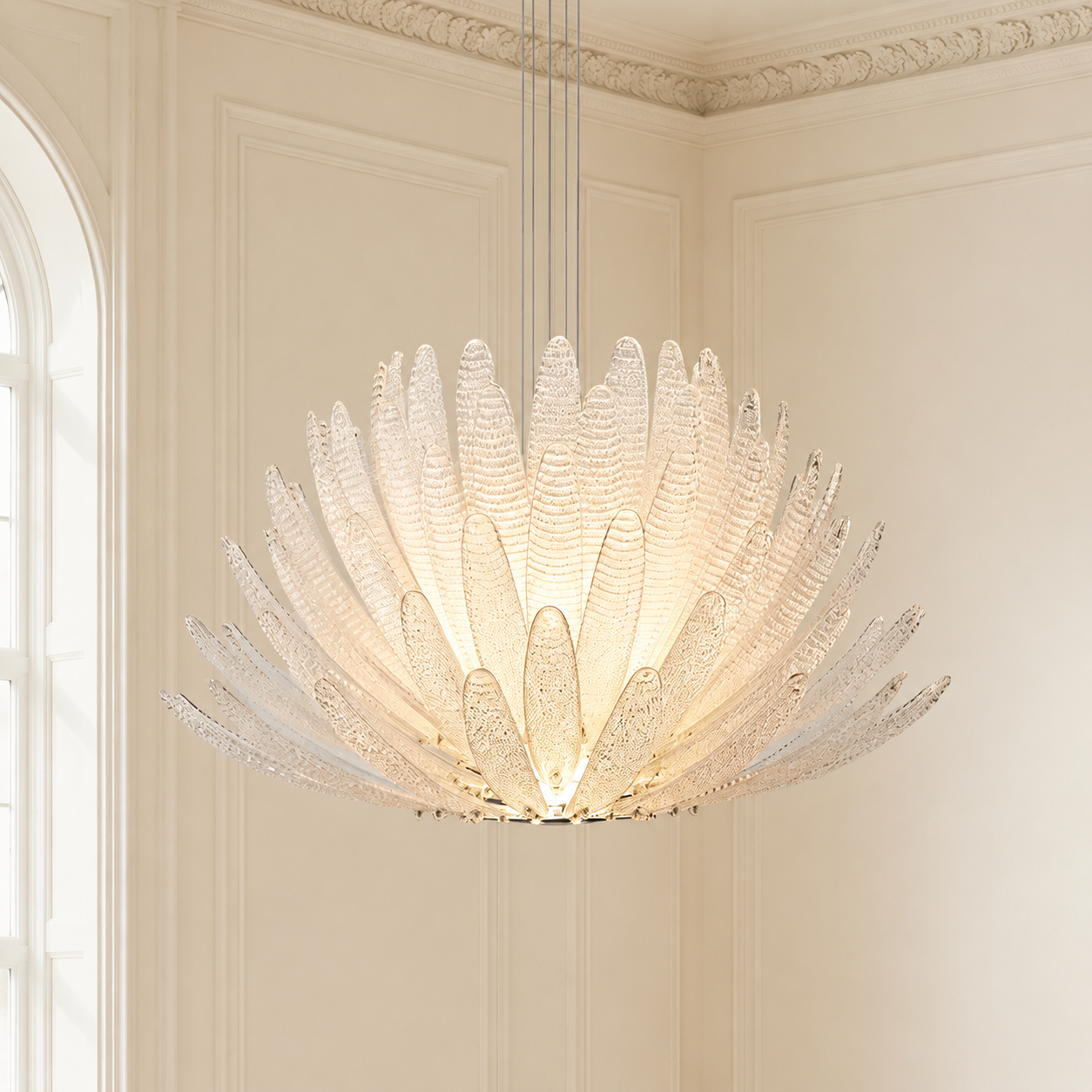 Chandelier Orchid Glass Calista