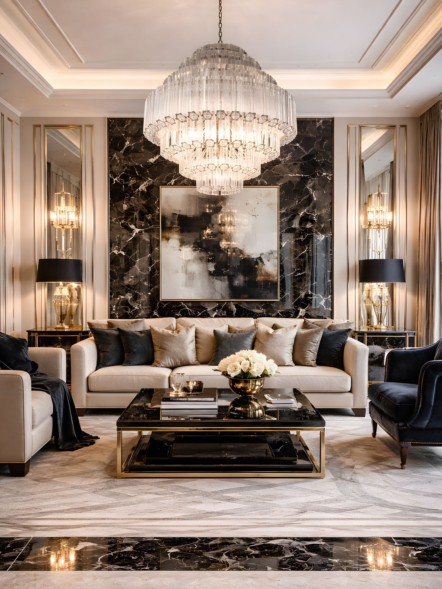 Clear Grande Palermo Chandelier - Vakkerlight