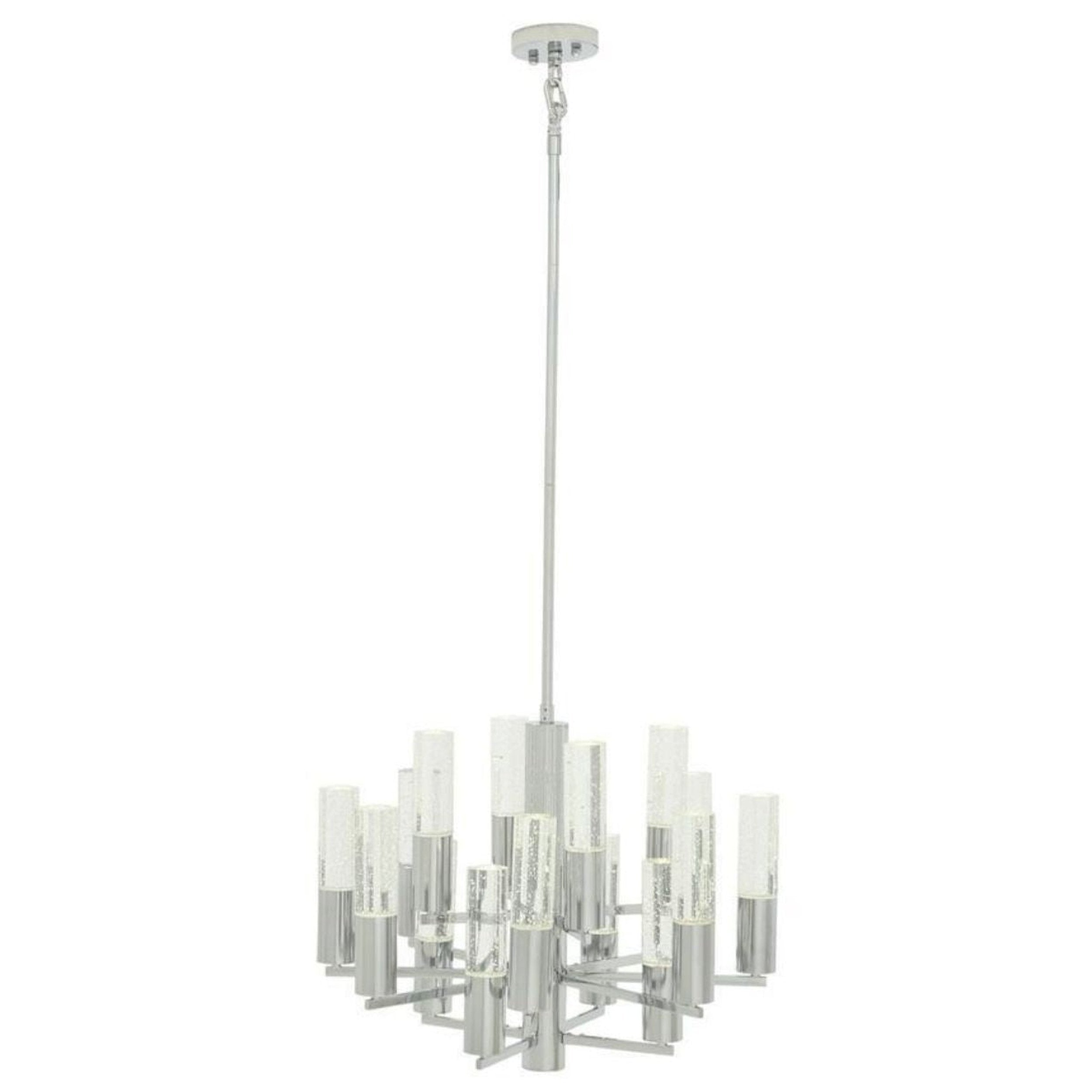 Crystal Cylinders Chandelier // 16 Lights // Dimmable