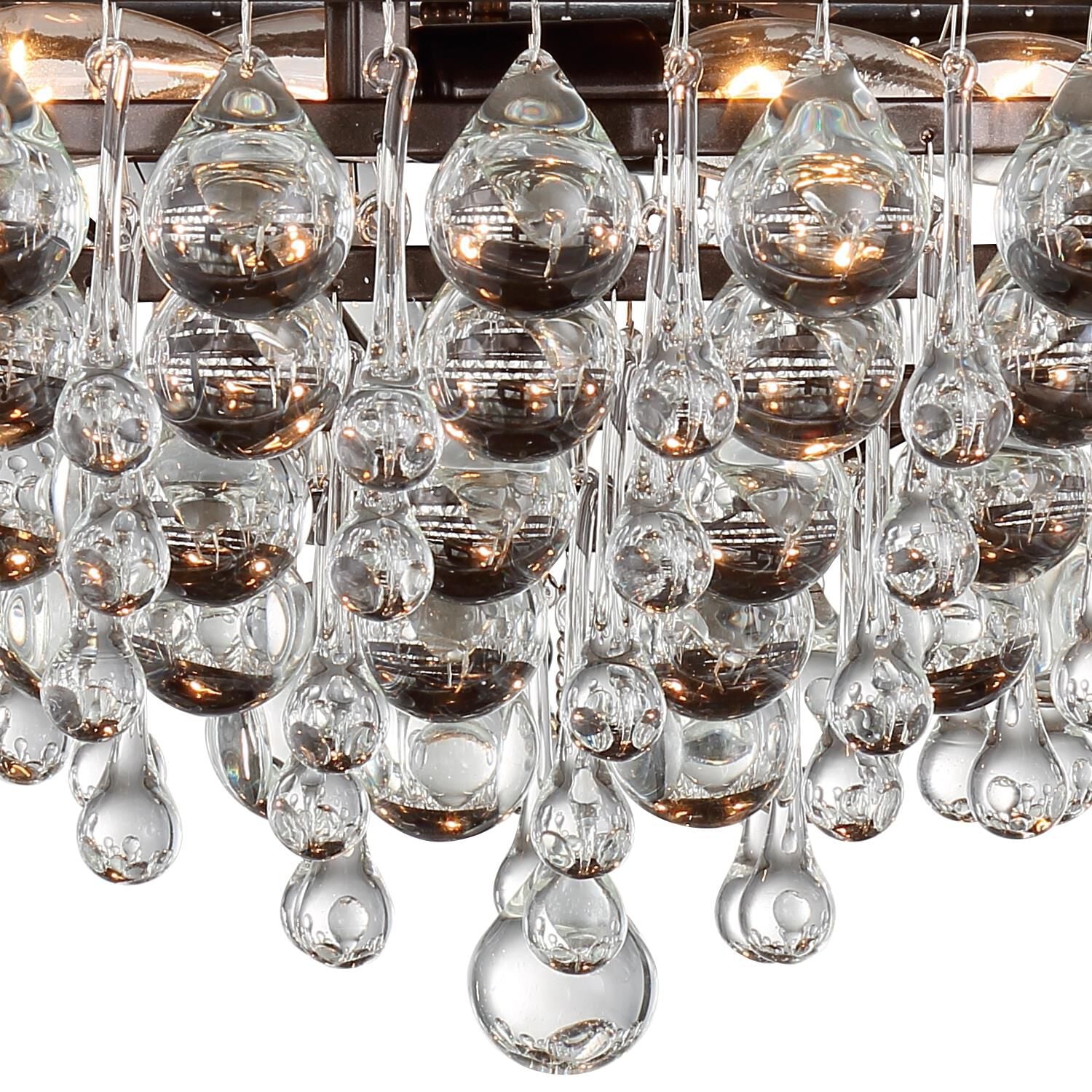 Calypso 20 Inch 6-Light Polished Chrome Clear Crystal Flush Mount