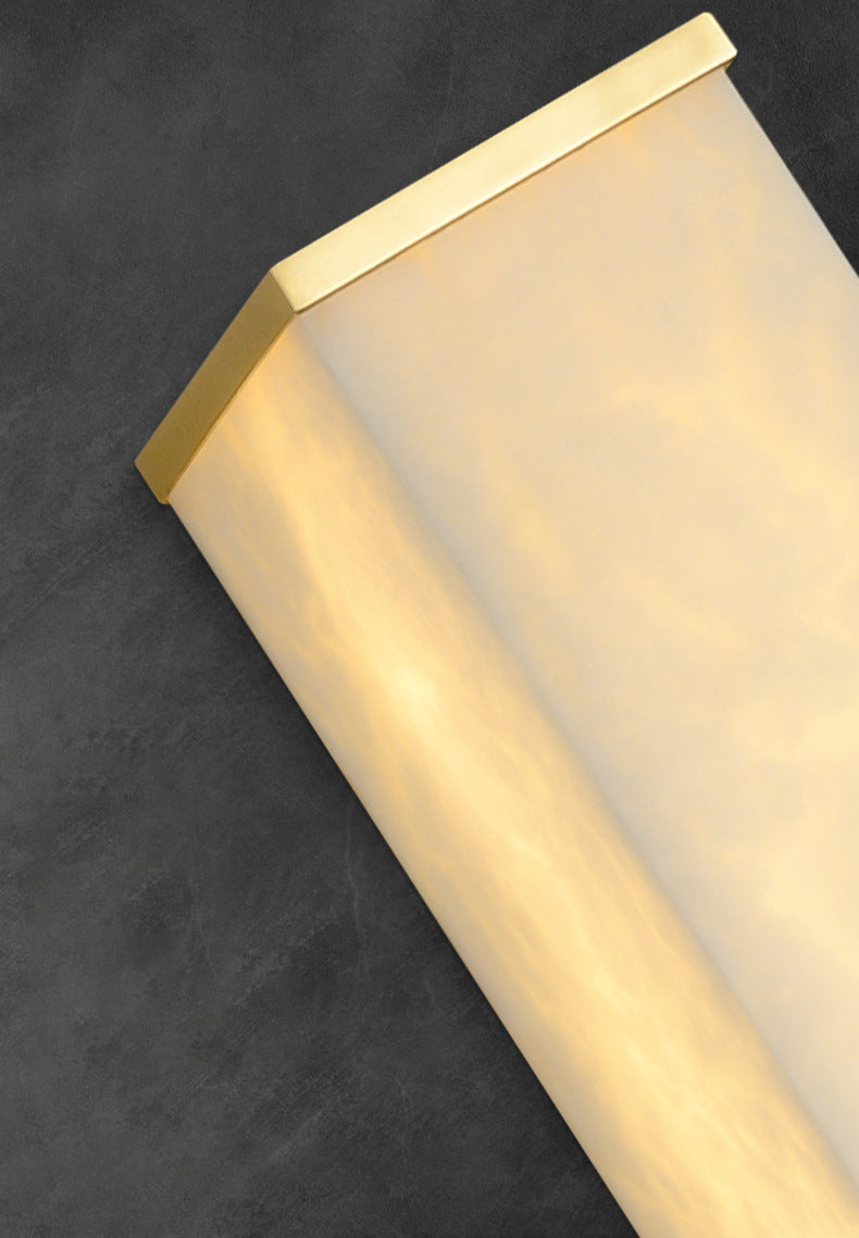 Cuboid Alabaster Wall Light