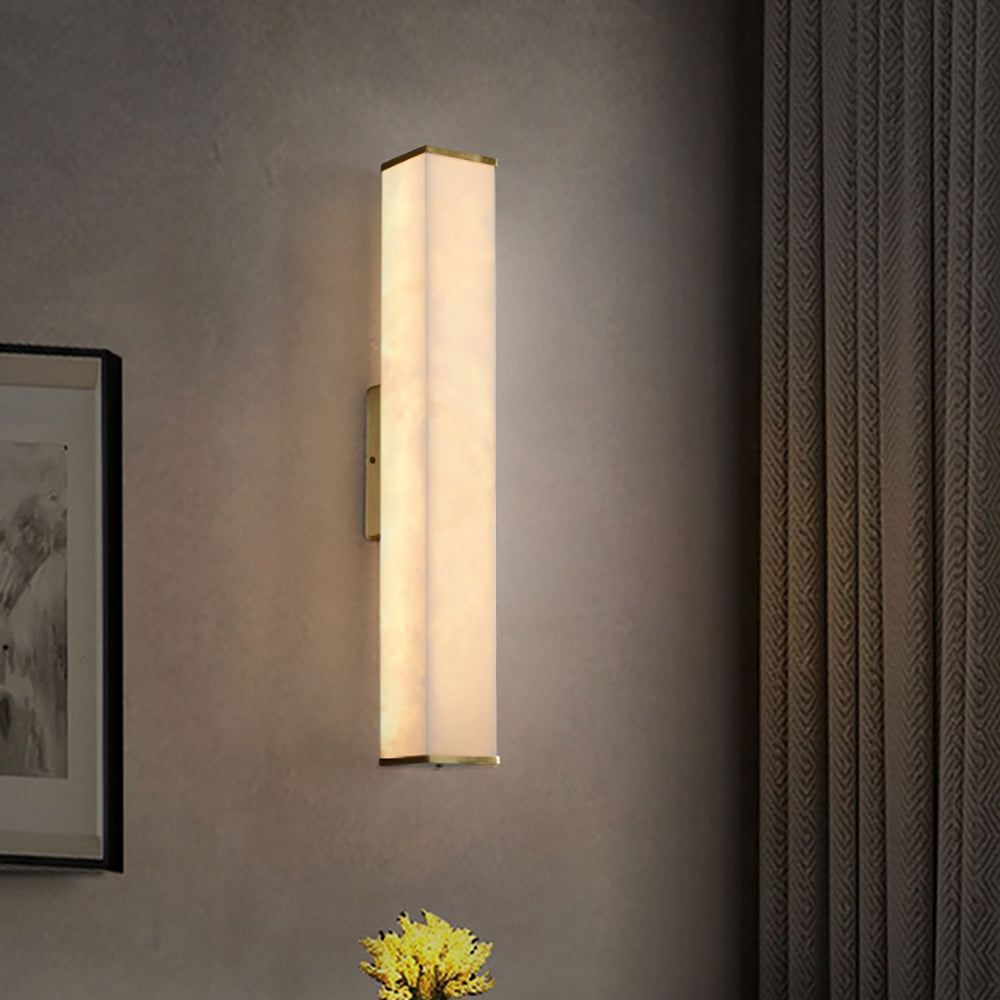 Cuboid Alabaster Wall Light