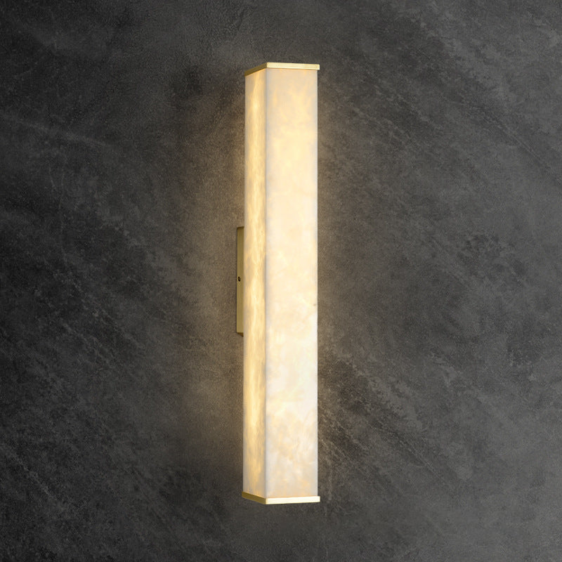 Cuboid Alabaster Wall Light