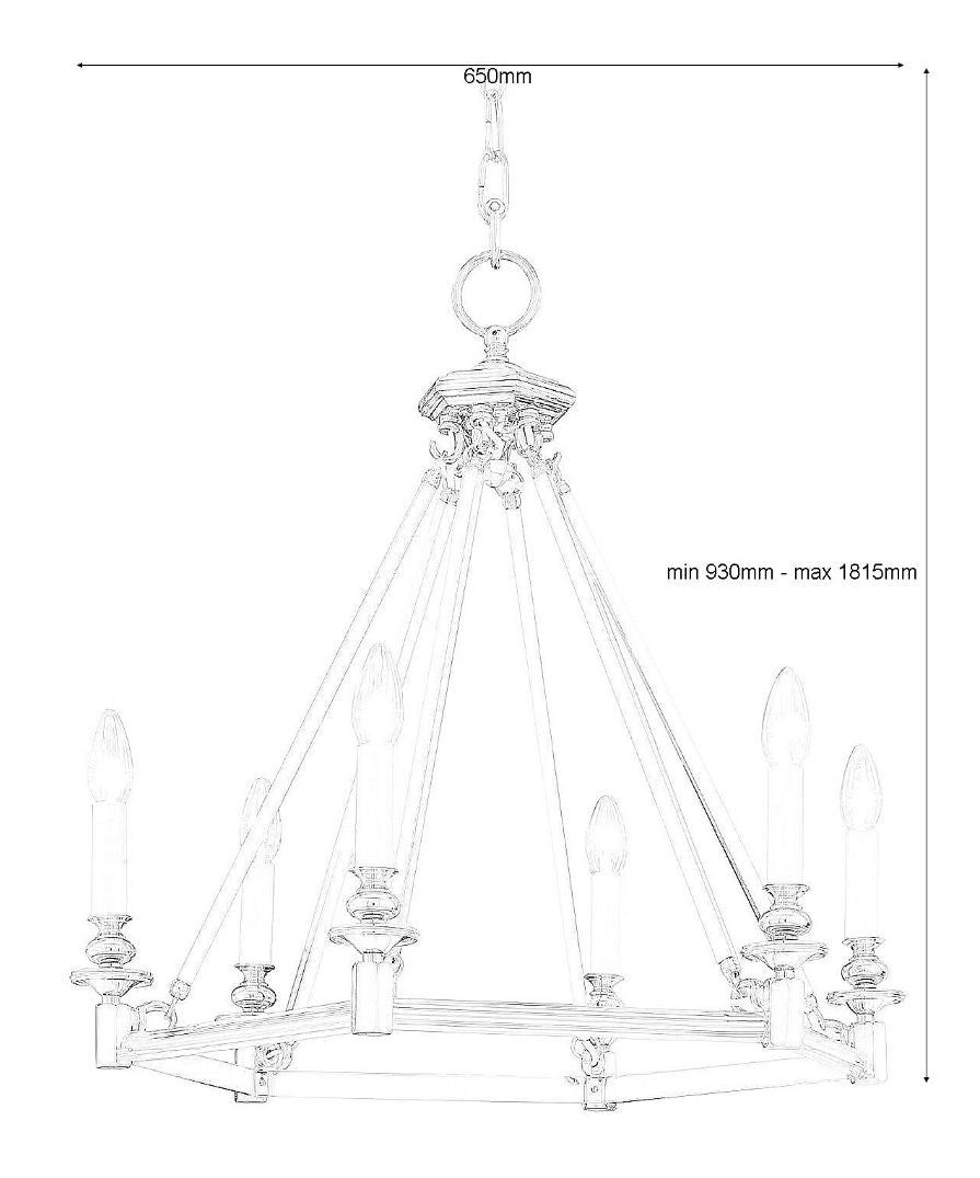 Curzon Modern Chandelier CF701PN - (Multiply Finishes) - Christopher Hyde