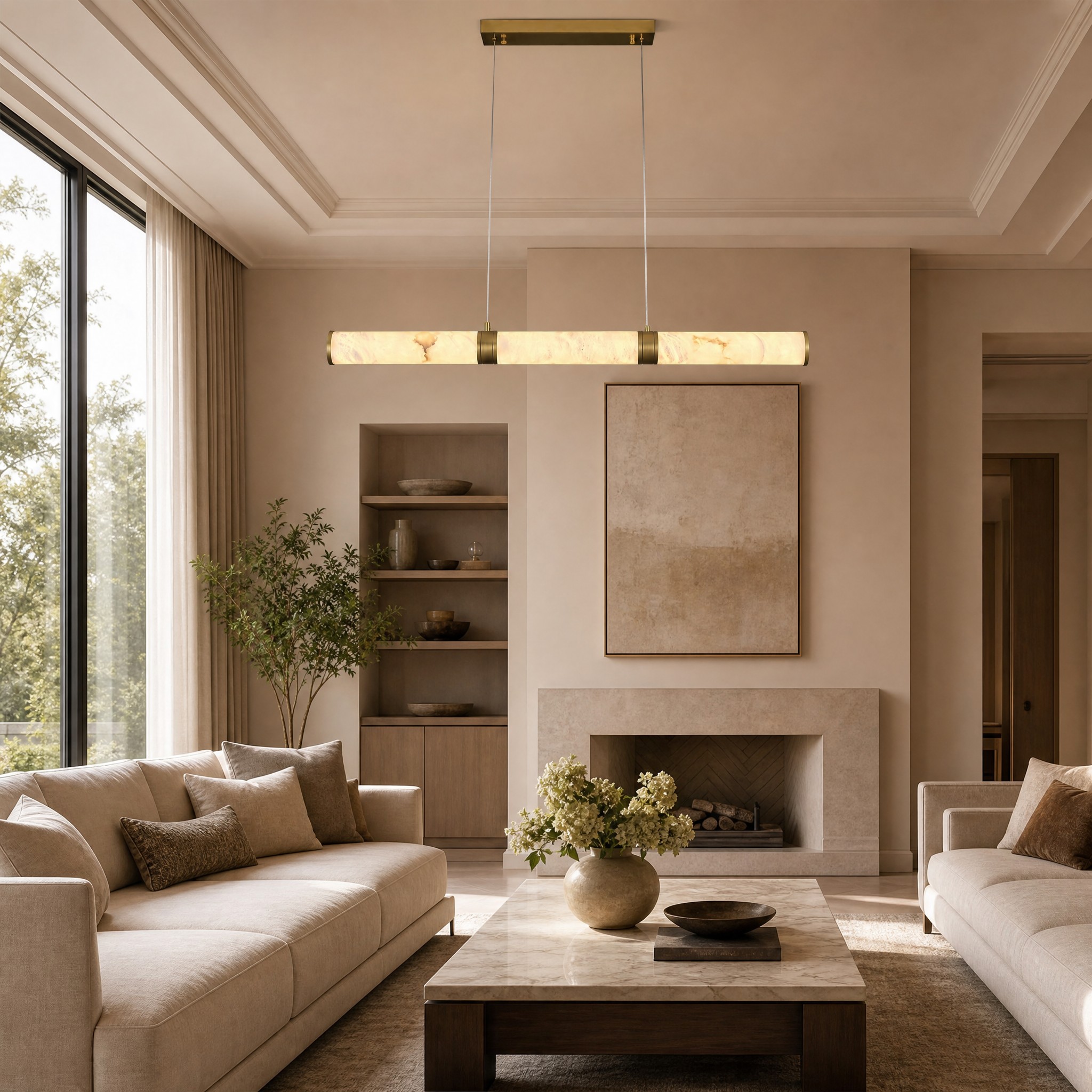 Pendant Light in a living room