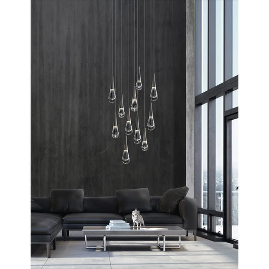 Rain 11-Light Chandelier Pendant For Living room Family room Dining Room Bedroom