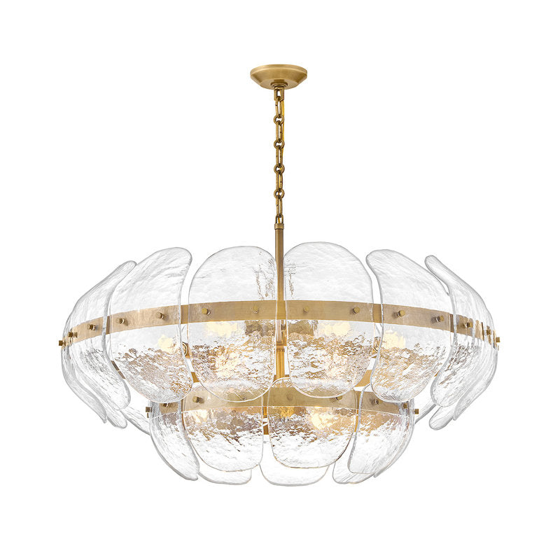 Lillia 9 - Light Steel Dimmable Chandelier