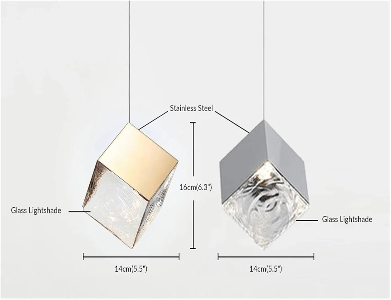 Modern G4 Led 26 Light Chandelier Glass Ice Cube Light Kitchen Living Room Ceiling Lighting Room