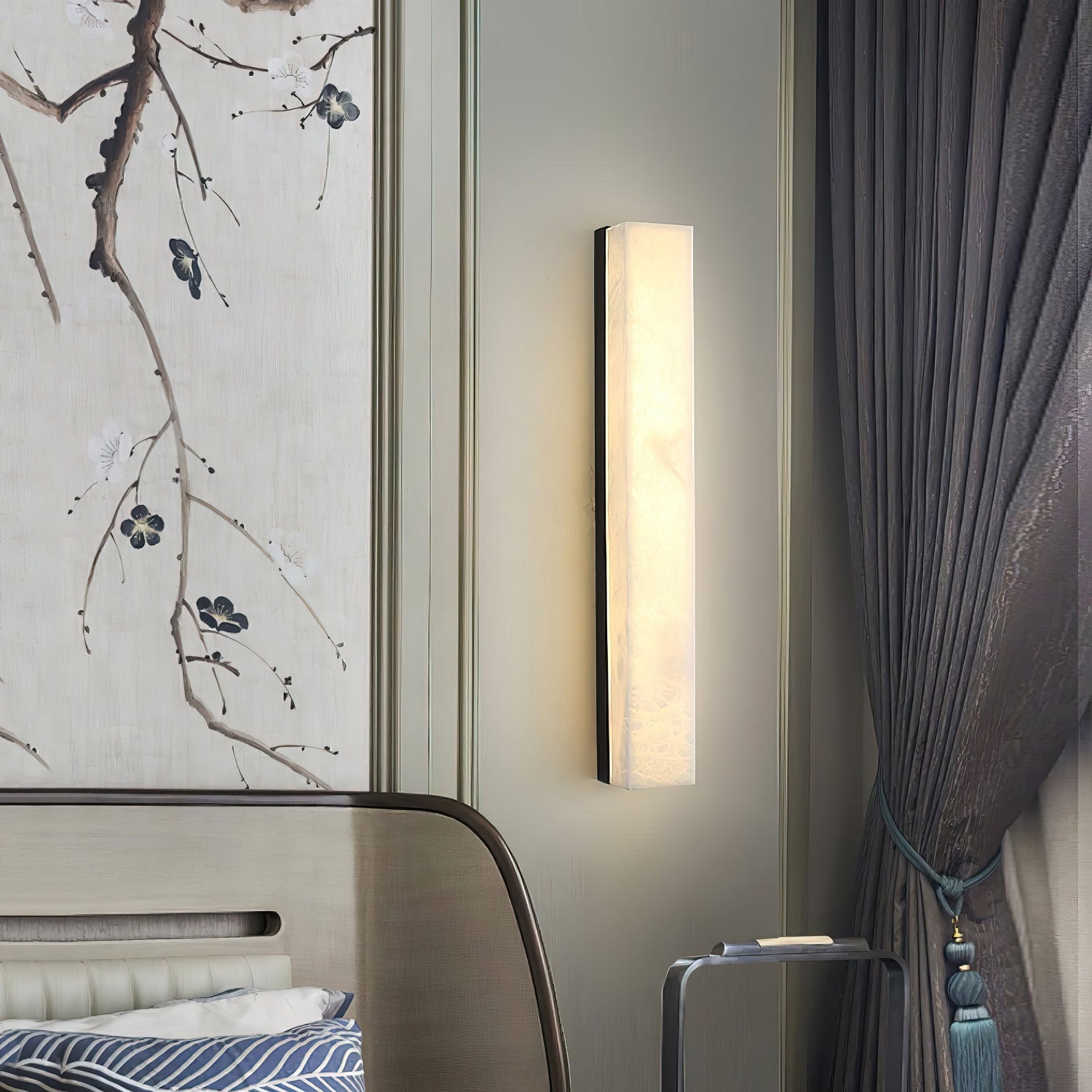 Geometric Alabaster Wall Lamp