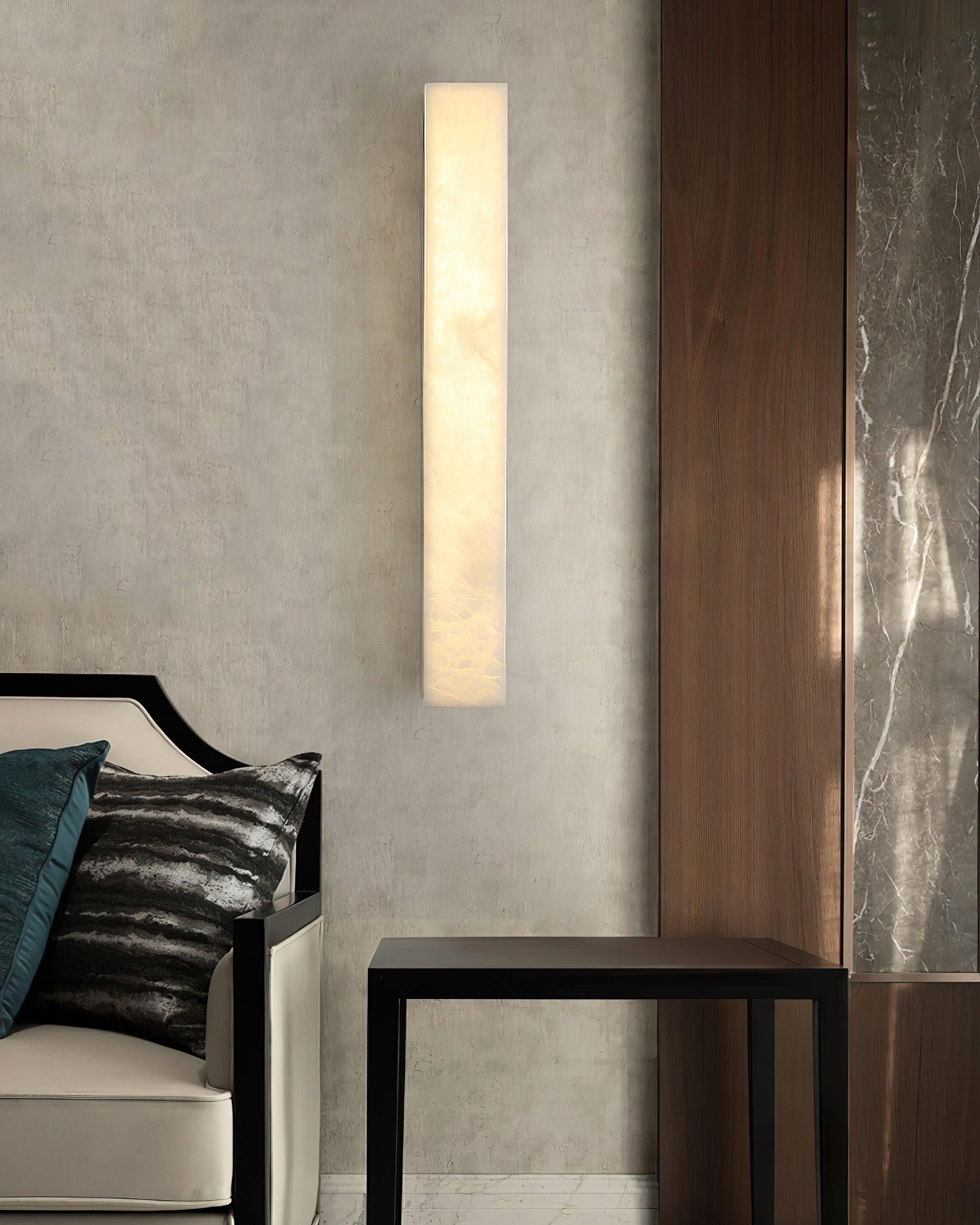 Geometric Alabaster Wall Lamp