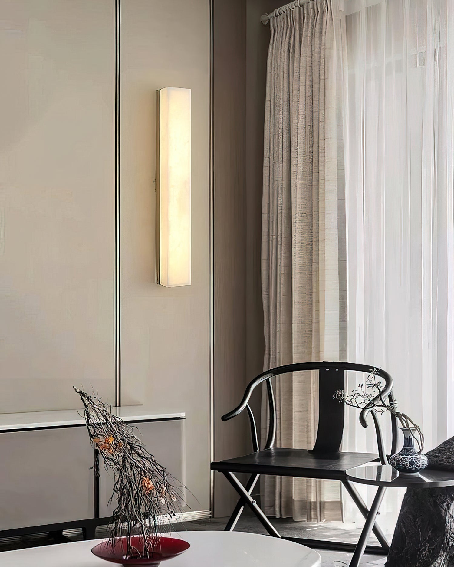 Geometric Alabaster Wall Lamp