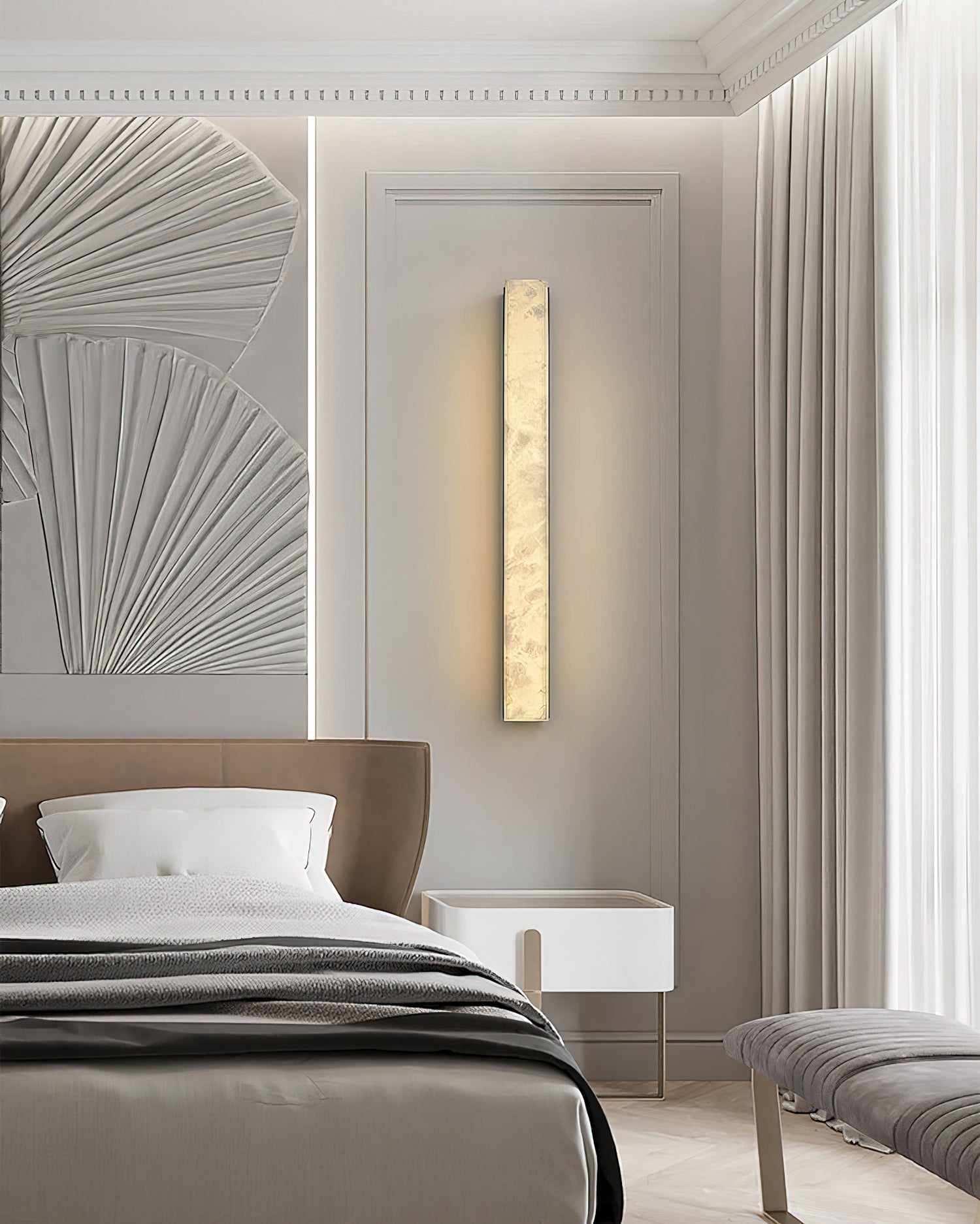 Geometric Alabaster Wall Lamp