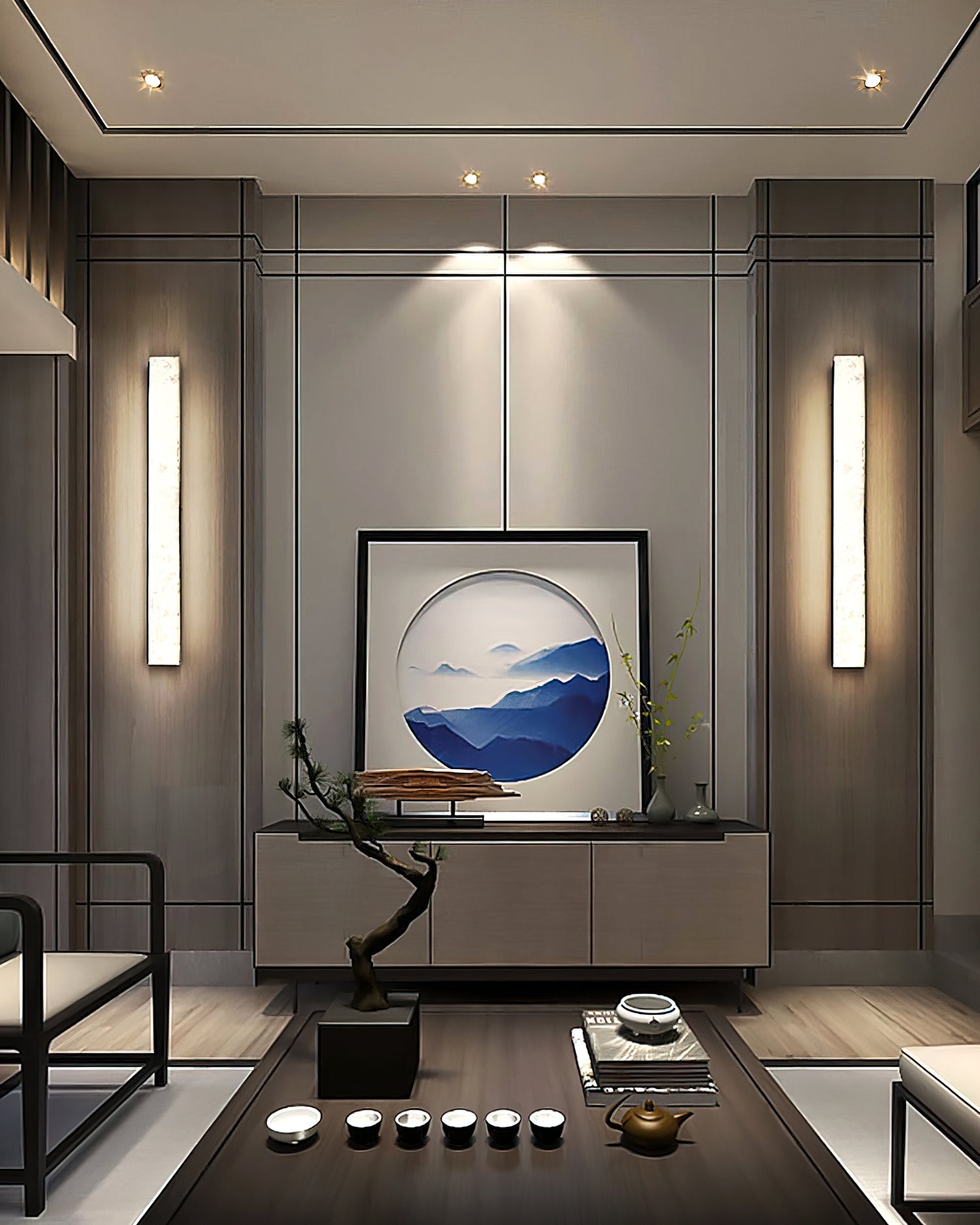 Geometric Alabaster Wall Lamp