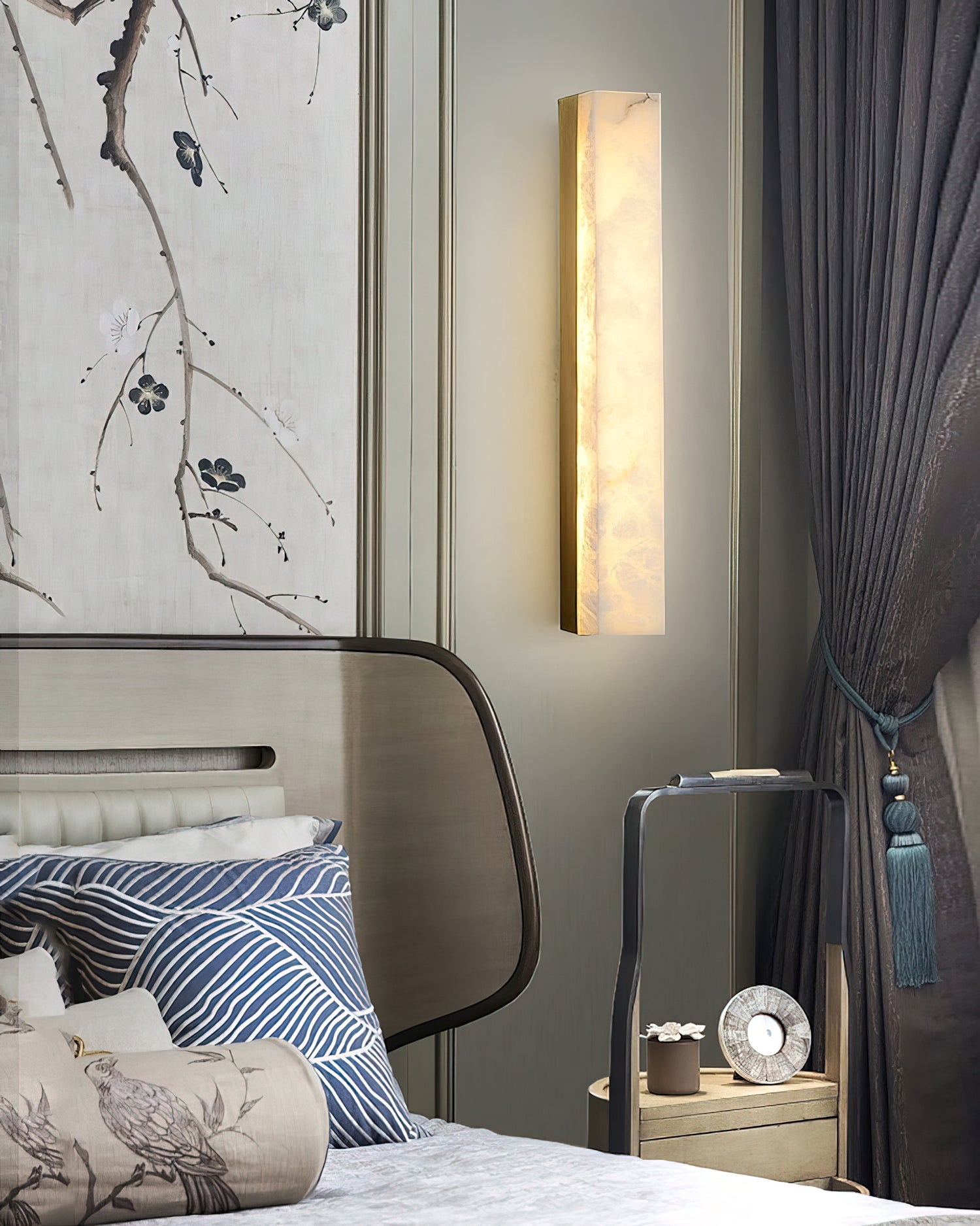 Geometric Alabaster Wall Lamp