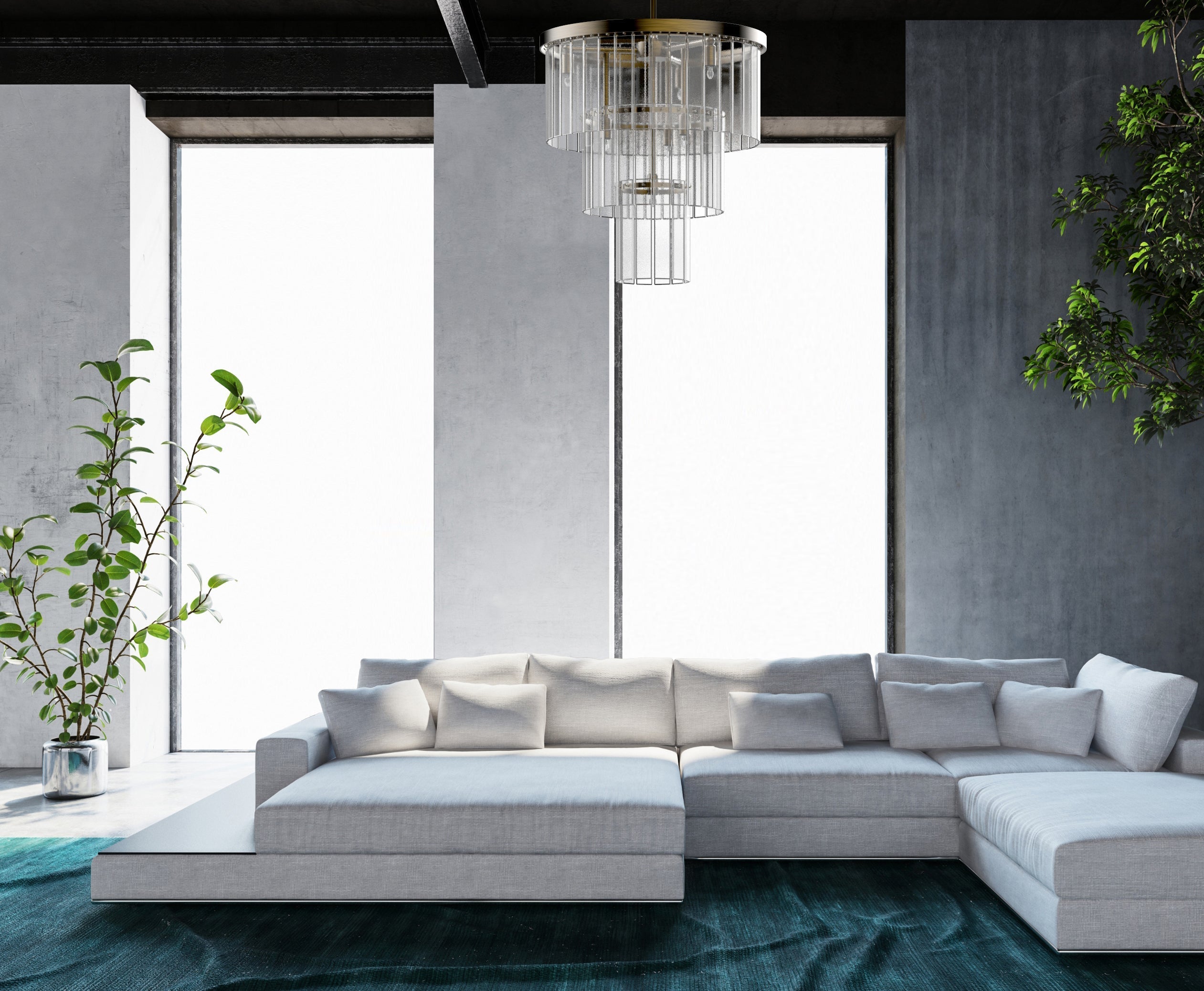 Diana 7 Light Modern Chandelier - Villa Lumi