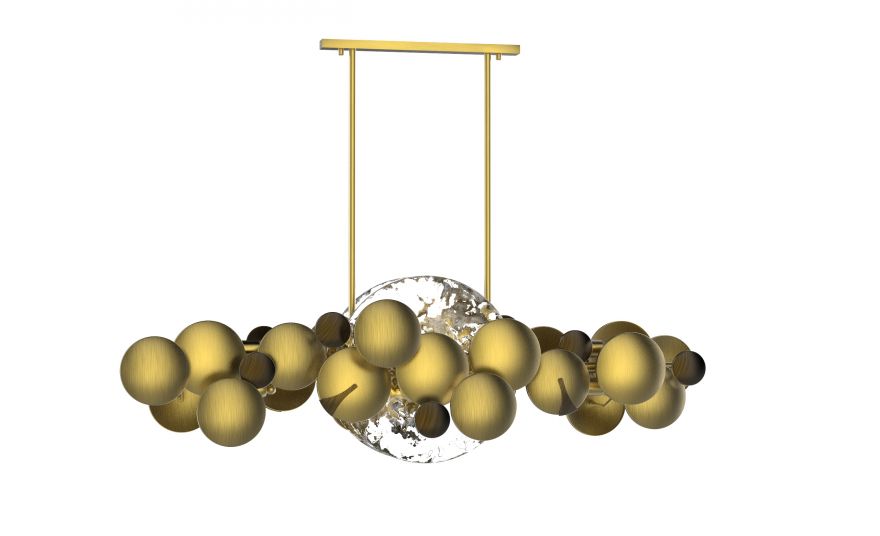 Eclipse 8 Light Modern Chandelier - Villa Lumi