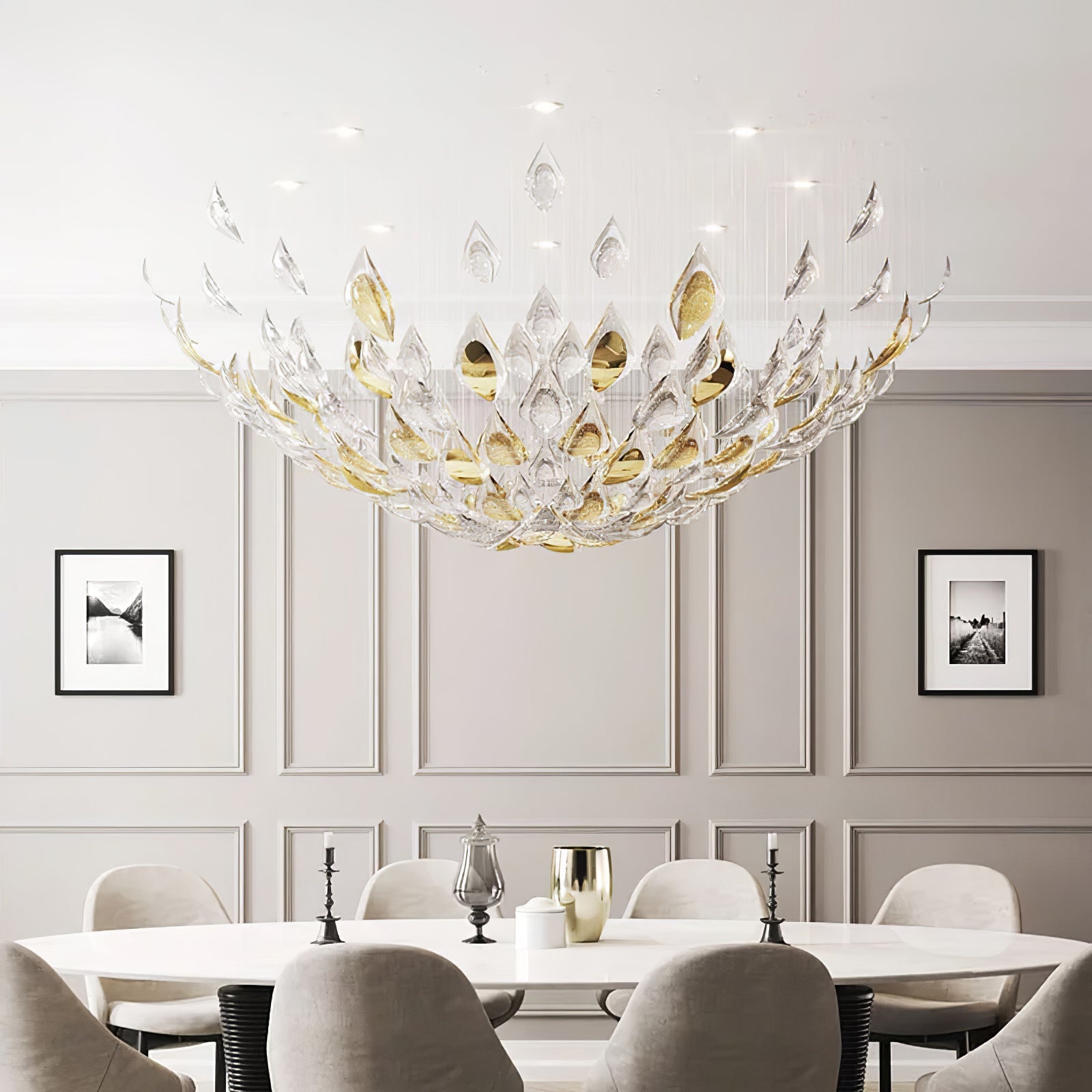 Floating Leaves Chandelier