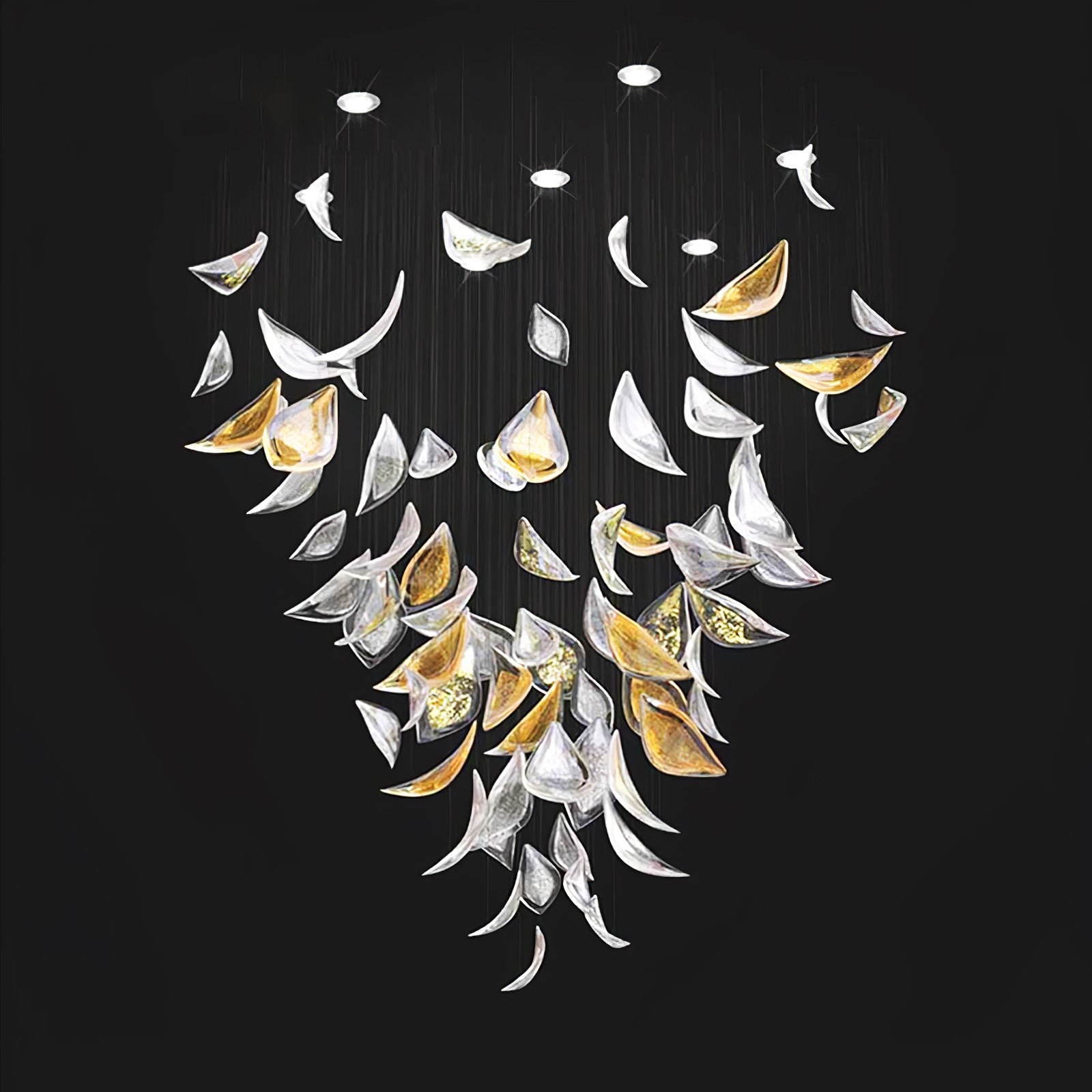 Floating Leaves Chandelier