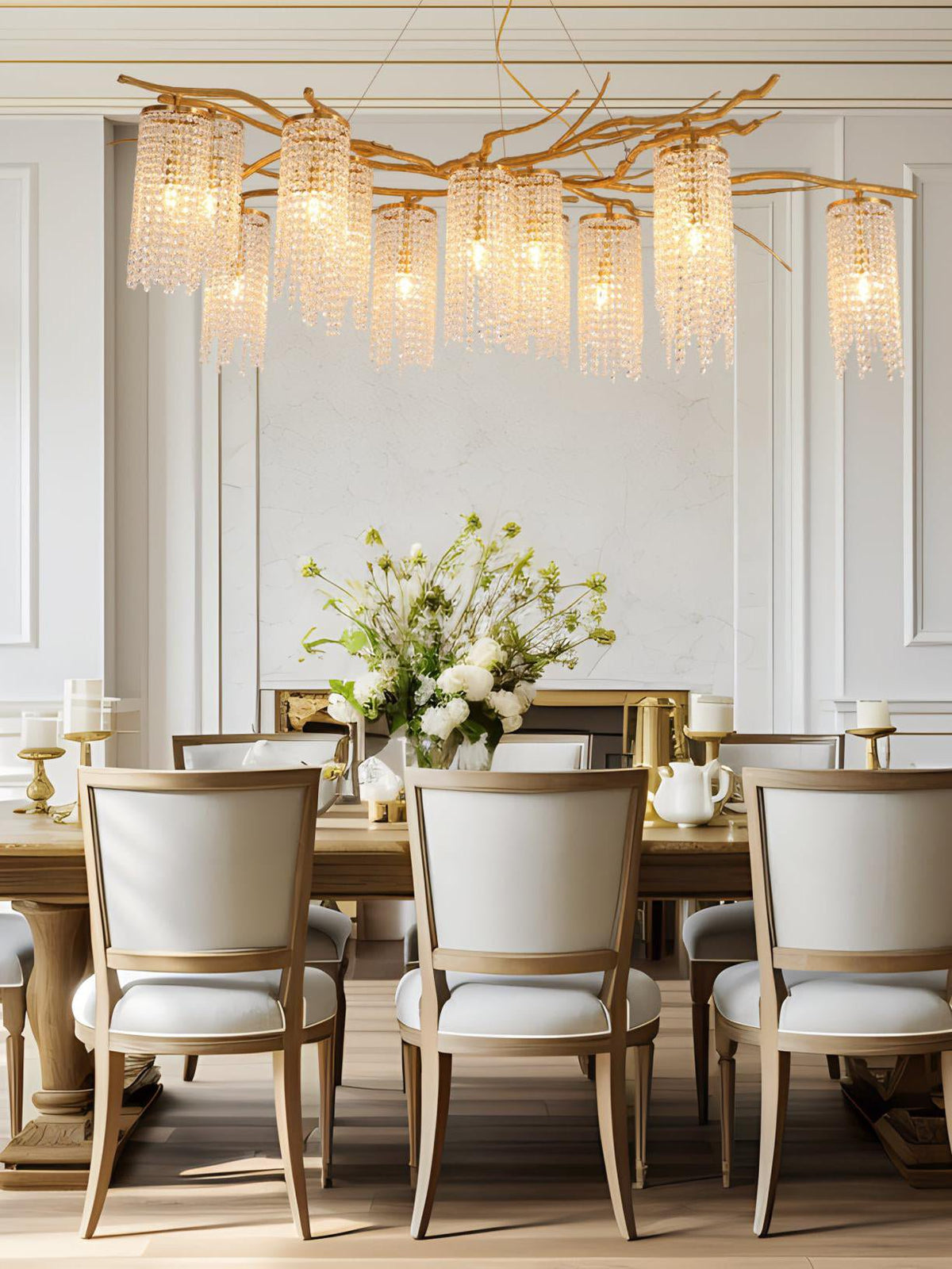 Forest Dawn Brass Chandelier - Vakkerlight