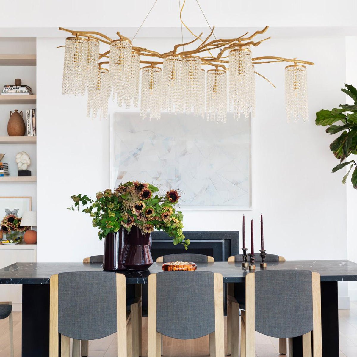Forest Dawn Brass Chandelier - Vakkerlight