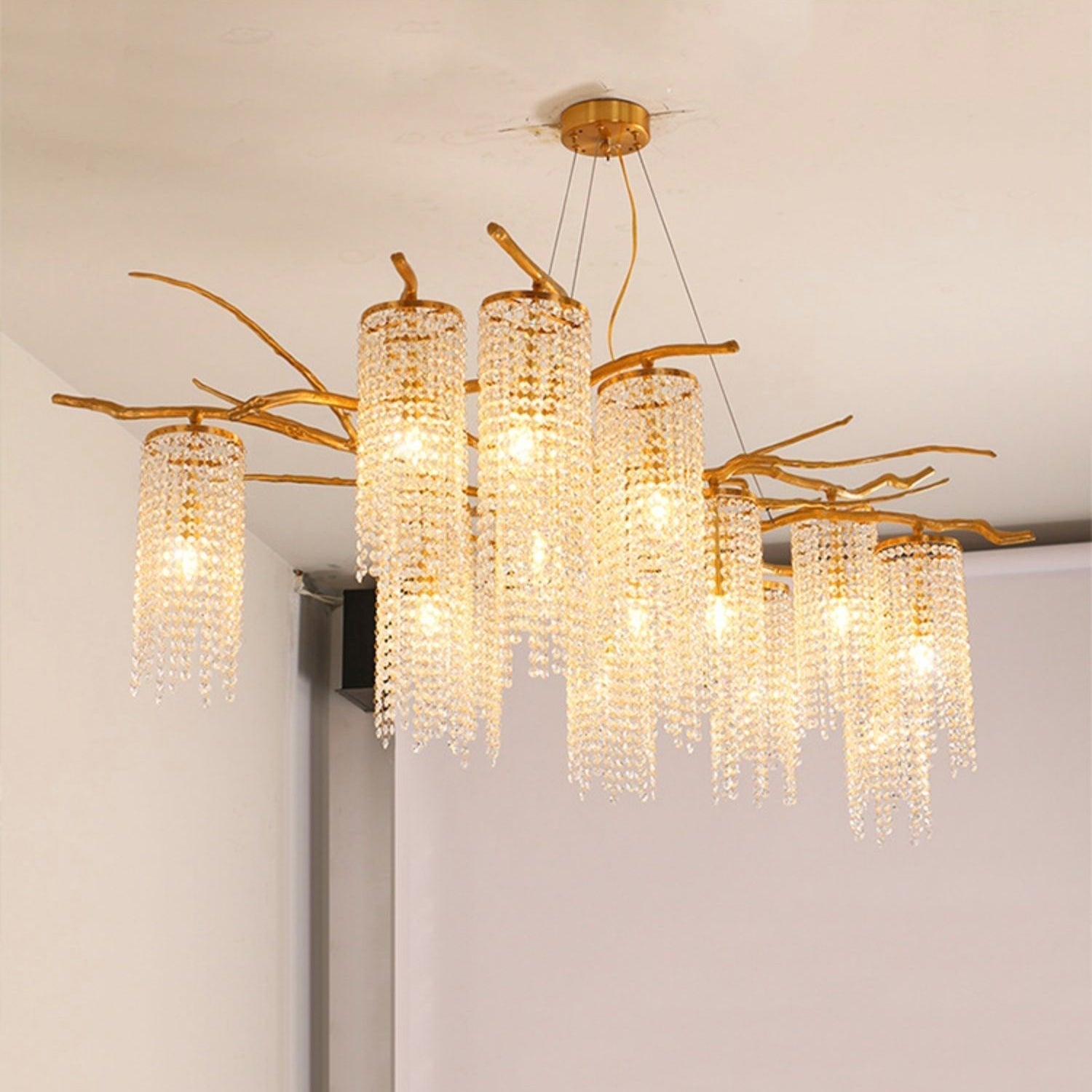 Forest Dawn Brass Chandelier - Vakkerlight