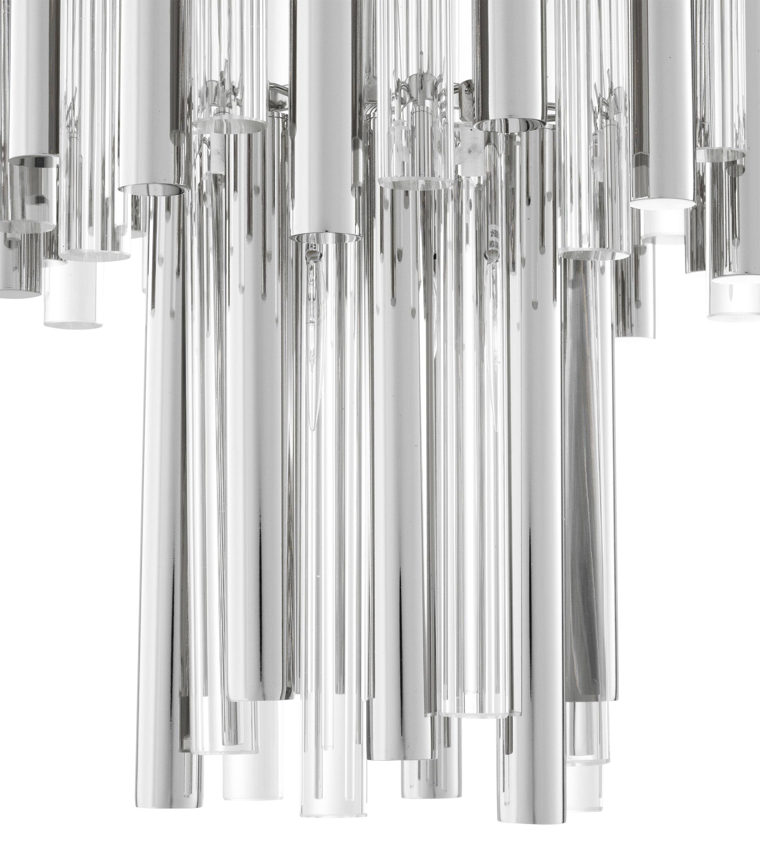 Gigi Modern Glass Chandelier S/L - Gold/Nickel