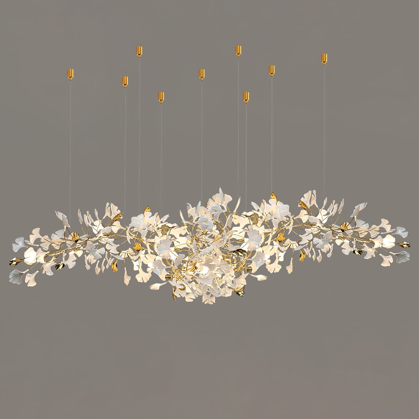 Gingko Ceramic Branch Chandelier Z